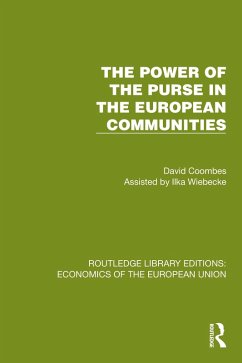 The Power of the Purse in the European Communities (eBook, ePUB) - Coombes, David