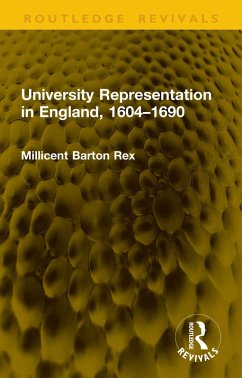 Cover University Representation in England, 1604-1690 (eBook, ePUB)