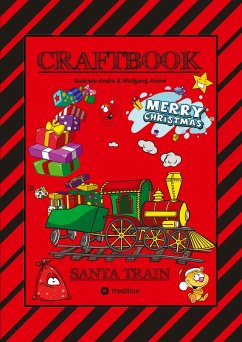 Cover CRAFTBOOK - EISENBAHNEN - TURTRIALS - WEIHNACHTSMOTIVE - SANTA CLAUS - ELCH - ELFEN - KNIFFLIGE RÄTSEL - LUSTIGE AUFGABEN - CHRISTBAUM