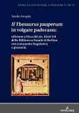 Il 'Thesaurus pauperum' in volgare padovano: edizione critica del ms. Ham 514 della Biblioteca Statale di Berlino con commento linguistico e glossario