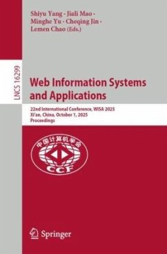 Cover Web Information Systems and Applications