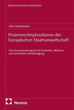 Cover Prozessrechtspluralismus der Europäischen Staatsanwaltschaft