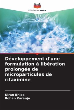 Cover Développement d'une formulation à libération prolongée de microparticules de rifaximine