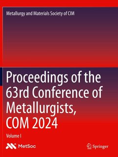Cover Proceedings of the 63rd Conference of Metallurgists, COM 2024