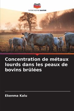 Cover Concentration de métaux lourds dans les peaux de bovins brûlées