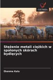 St¿¿enie metali ci¿¿kich w spalonych skórach bydl¿cych