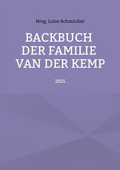 Backbuch der Familie van der Kemp