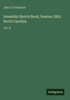 Cover Assembly Sketch Book, Session 1883. North Carolina.
