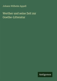 Cover Werther und seine Zeit zur Goethe-Litteratur