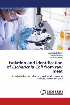 Cover Isolation and identification of Escherichia Coli from raw meat