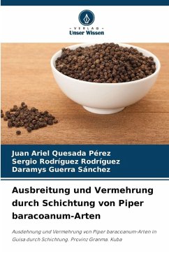 Cover Ausbreitung und Vermehrung durch Schichtung von Piper baracoanum-Arten