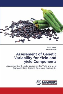 Assesement of Genetic Variability for Yield and yield Components - Hatkar, Rahul;Rathod, Sanjay Assesement of Genetic Variability for Yield and yield Components - Hatkar, Rahul;Rathod, Sanjay