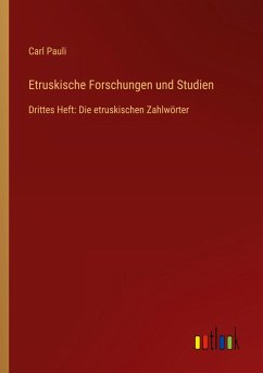 Etruskische Forschungen und Studien