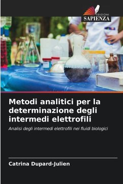 Cover Metodi analitici per la determinazione degli intermedi elettrofili