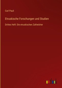 Cover Etruskische Forschungen und Studien