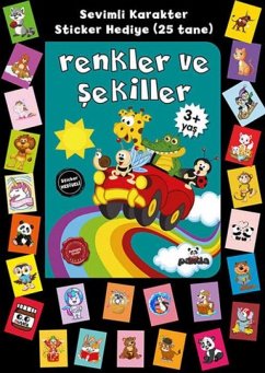 3 Yas Renkler Ve Sekiller Stickerli - Coruk, Afife 3 Yas Renkler Ve Sekiller Stickerli - Coruk, Afife