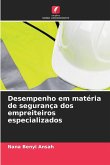 Desempenho em matéria de segurança dos empreiteiros especializados