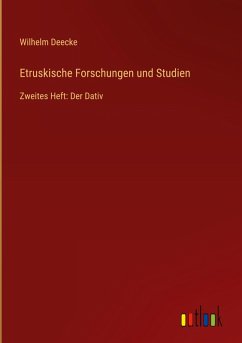 Cover Etruskische Forschungen und Studien