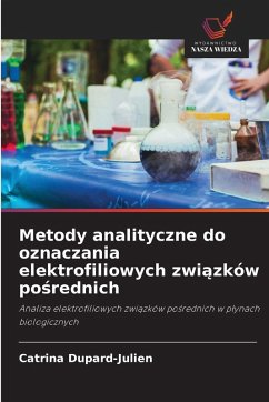 Metody analityczne do oznaczania elektrofiliowych zwi¿zków po¿rednich - Dupard-Julien, Catrina