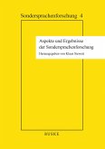 Aspekte und Ergebnisse der Sondersprachenforschung (eBook, PDF)