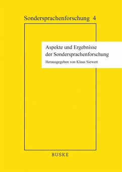 Cover Aspekte und Ergebnisse der Sondersprachenforschung (eBook, PDF)