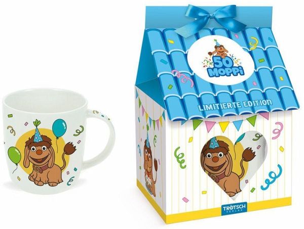 TRÖTSCH - Unser Sandmännchen Tasse in Geschenkverpackung Jubiläumstasse Moppi TRÖTSCH - Unser Sandmännchen Tasse in Geschenkverpackung Jubiläumstasse Moppi