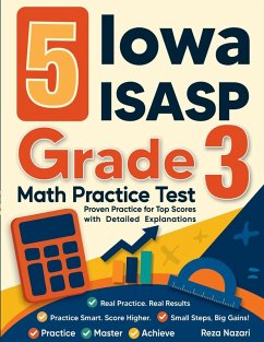 Cover 5 Iowa ISASP Grade 3 Math Practice Tests