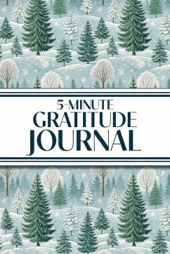 Cover 5-Minute Gratitude Journal (Winter Snowy Pine Trees)