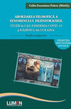 Cover ABORDAREA FILOSOFICA A FENOMENULUI DEZINFORMARII