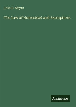 Cover The Law of Homestead and Exemptions