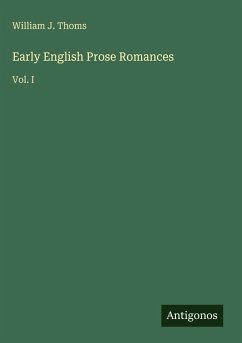 Cover Early English Prose Romances
