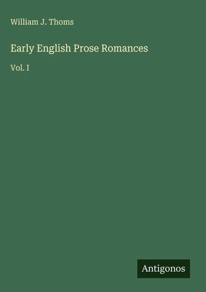 Early English Prose Romances