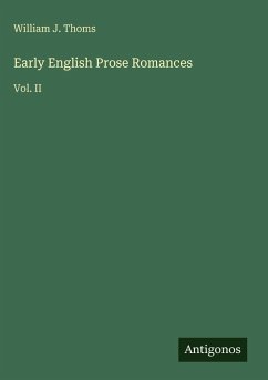 Cover Early English Prose Romances