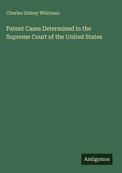 Cover Patent Cases Determined in the Supreme Court of the United States