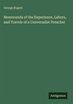Cover Memoranda of the Experience, Labors, and Travels of a Universalist Preacher