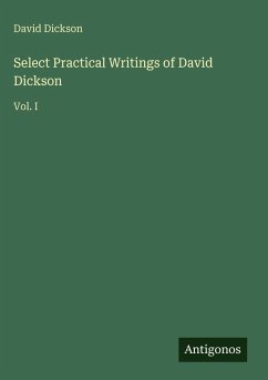 Cover Select Practical Writings of David Dickson
