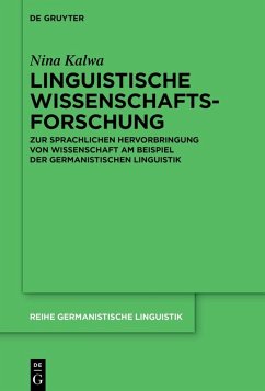 Cover Linguistische Wissenschaftsforschung