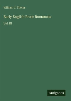 Cover Early English Prose Romances