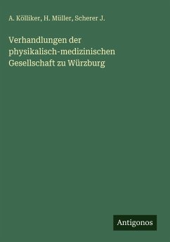 Cover Verhandlungen der physikalisch-medizinischen Gesellschaft zu Würzburg