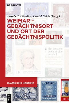 Cover Weimar - Gedächtnisort und Ort der Gedächtnispolitik