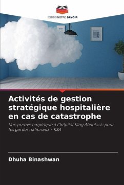 Cover Activités de gestion stratégique hospitalière en cas de catastrophe