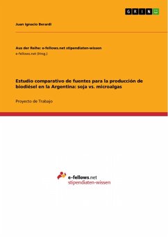 Estudio comparativo de fuentes para la producción de biodiésel en la Argentina: soja vs. microalgas (eBook, PDF)