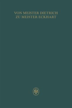Cover Von Meister Dietrich zu Meister Eckhart (eBook, PDF)