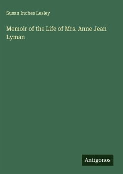 Cover Memoir of the Life of Mrs. Anne Jean Lyman