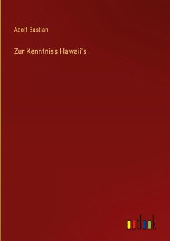 Cover Zur Kenntniss Hawaii's