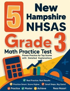 Cover 5 New Hampshire NH SAS Grade 3 Math Practice Tests