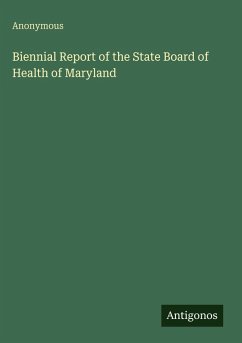 Cover Biennial Report of the State Board of Health of Maryland