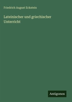 Cover Lateinischer und griechischer Unterricht