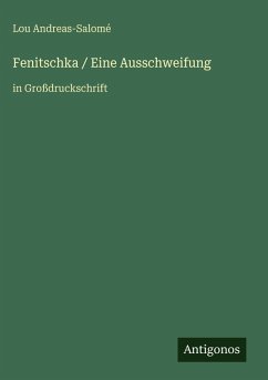 Cover Fenitschka / Eine Ausschweifung