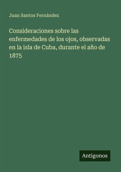 Cover Consideraciones sobre las enfermedades de los ojos, observadas en la isla de Cuba, durante el año de 1875